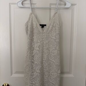 Forever 21 Lace Mini Dress in Cream